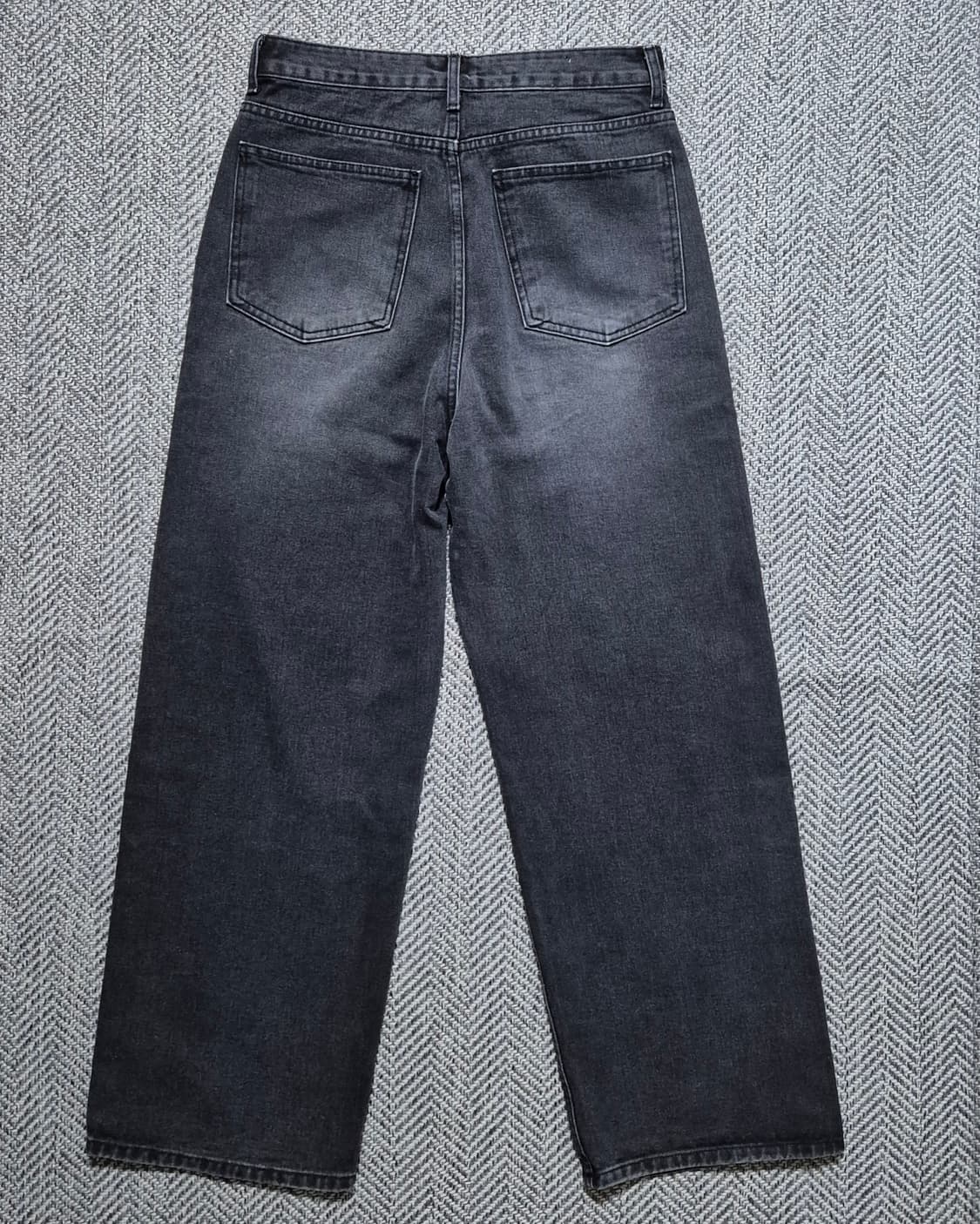 리플라이퍼키 와이드 데님 (Galaxy Black) S사이즈 상품이미지2