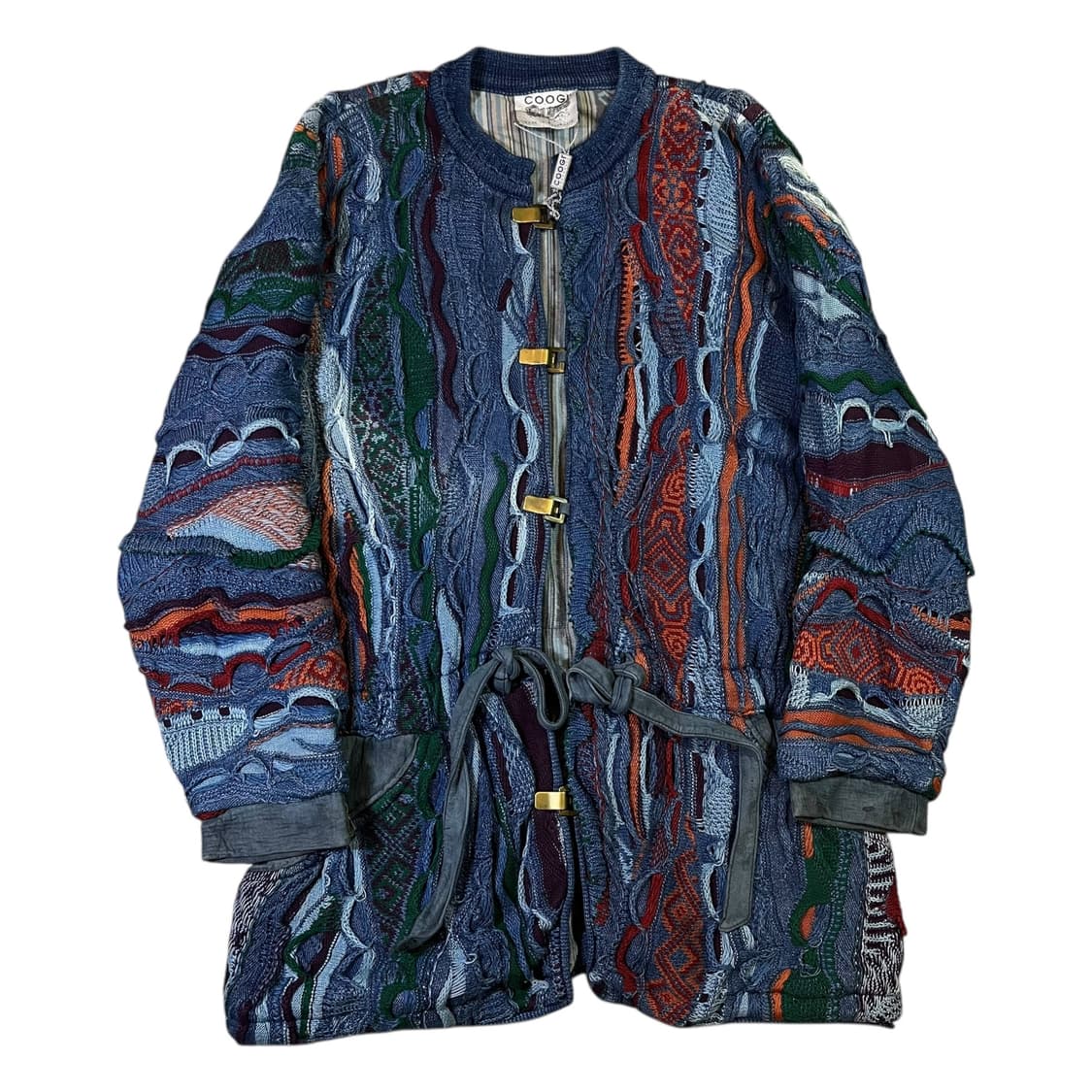 COOGI 쿠지 버클 케이블 니트 자켓 상품이미지1