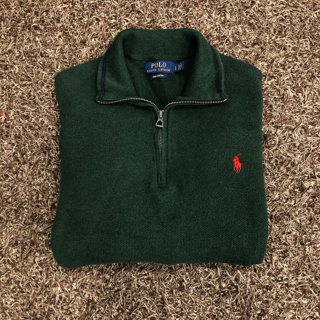 폴로 랄프로렌 피마 코튼 하프집업 니트 상품이미지1