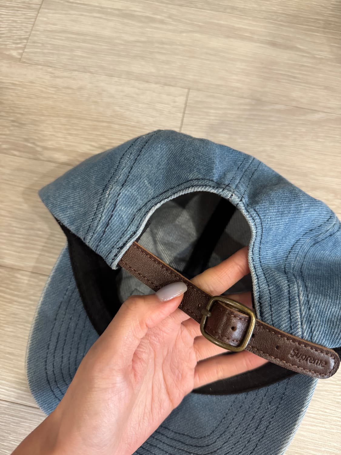 슈프림 워시드 치노 트윌 캡모자 데님 상품이미지2