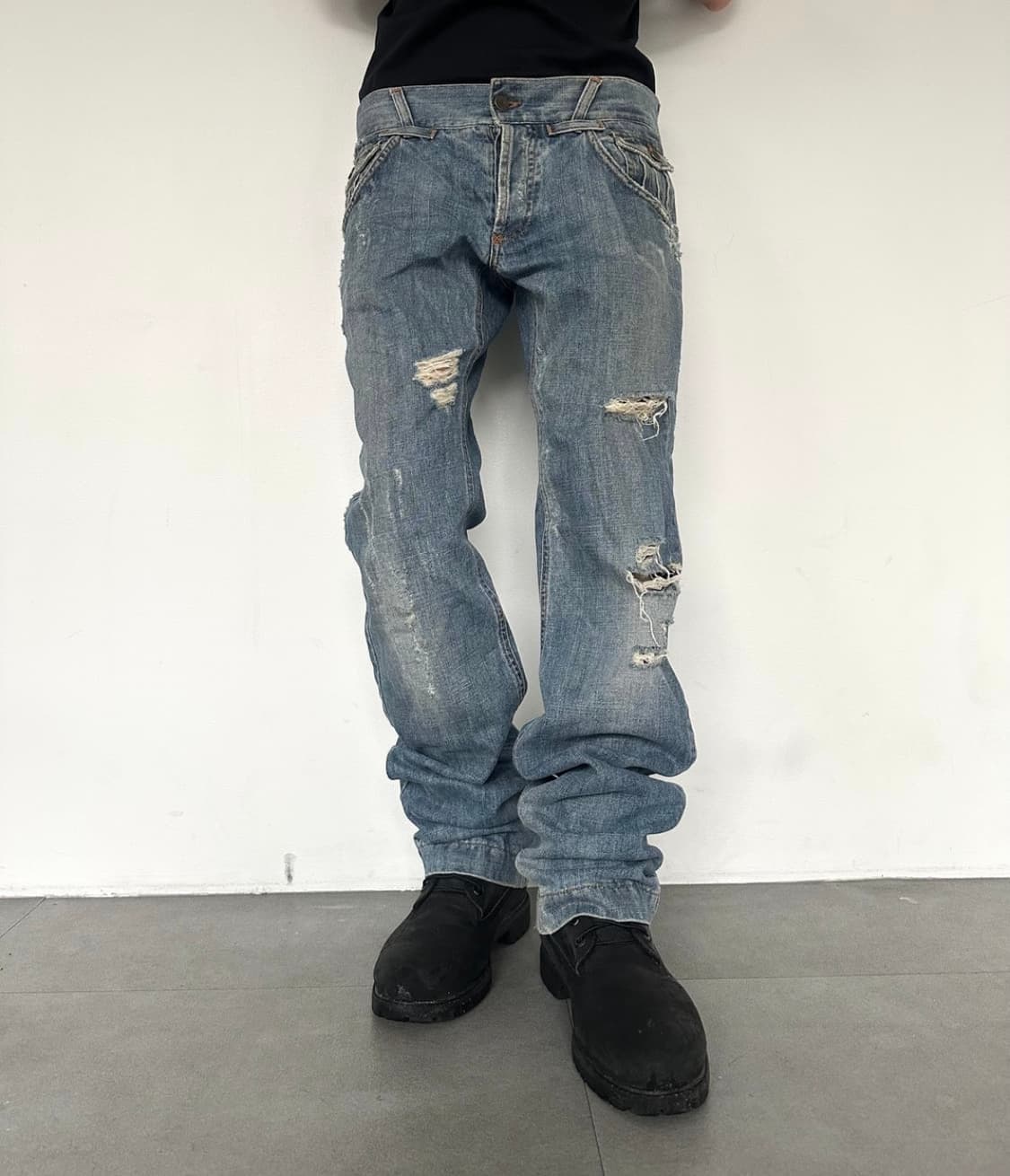 돌체앤가바나 00s 디스트로이드 포켓 데님팬츠 상품이미지2