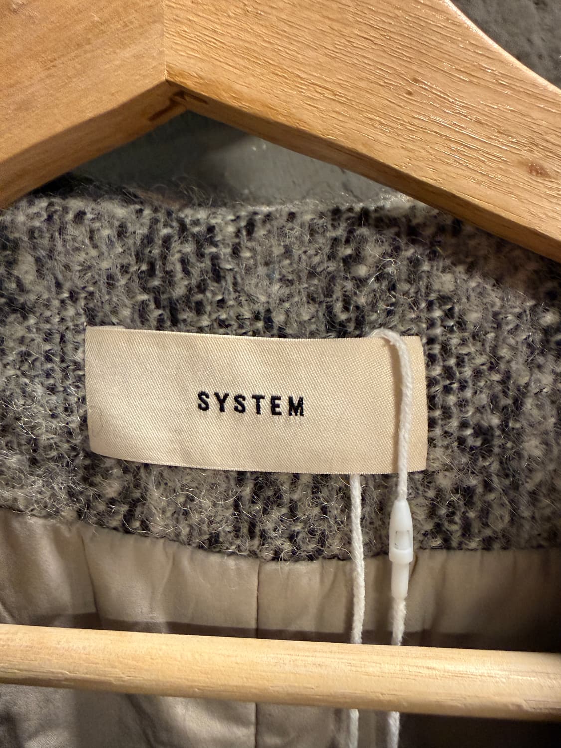 시스템 트위드 노카라 자켓 55-66 상품이미지5