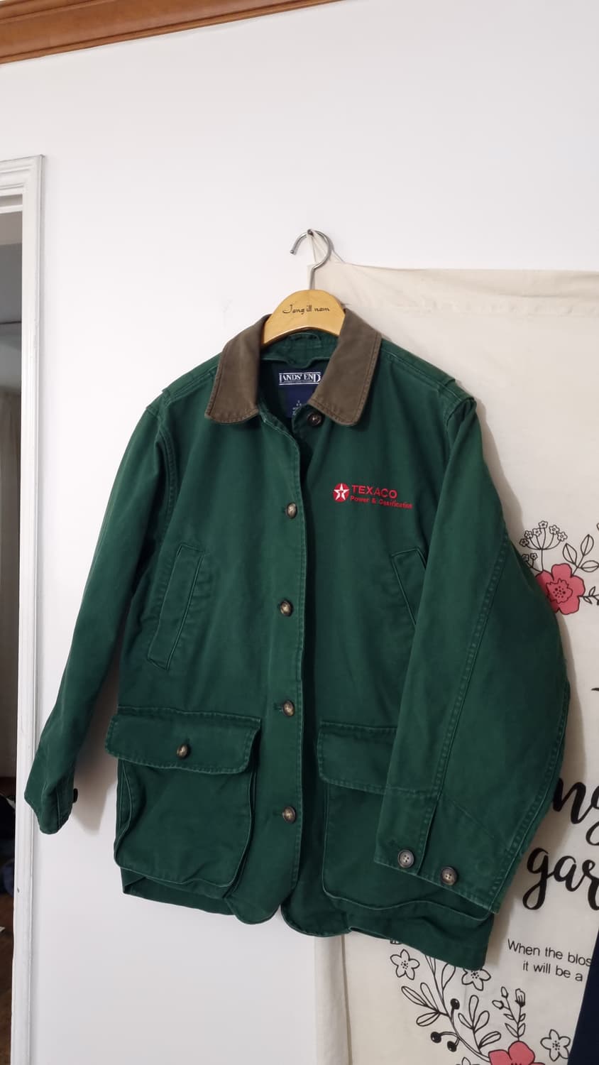 LAND'S END 90's 레더 카라 워크자켓  상품이미지4