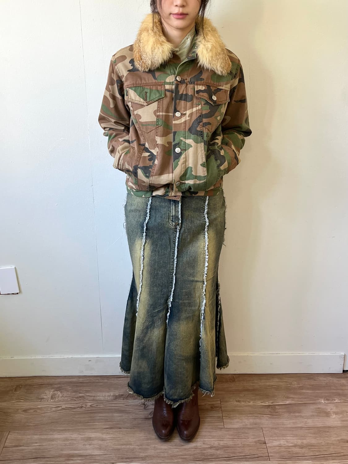 rusty k 밀리터리 퍼 자켓 상품이미지6