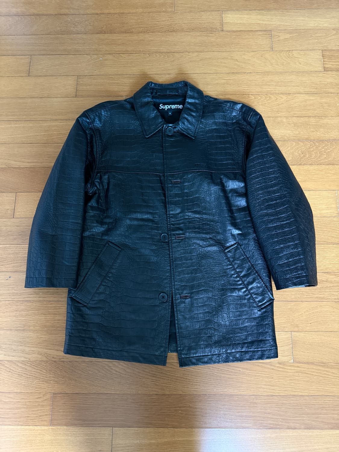 슈프림 크로커다일 레더 카코트 s 상품이미지3
