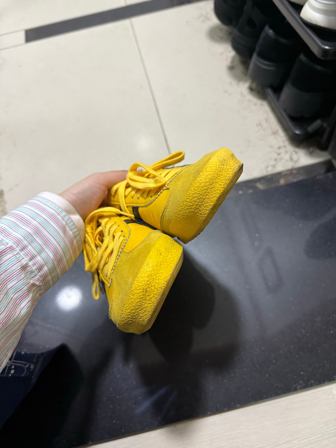 오니츠카 타이거 멕시코66 디럭스 닛폰메이드 옐로우블랙 230 상품이미지4