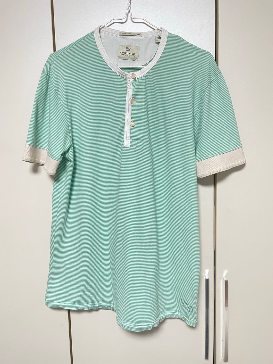 SCOTCH & SODA 스카치앤소다 스트라이프 헨리넥 티셔츠 M 상품이미지1
