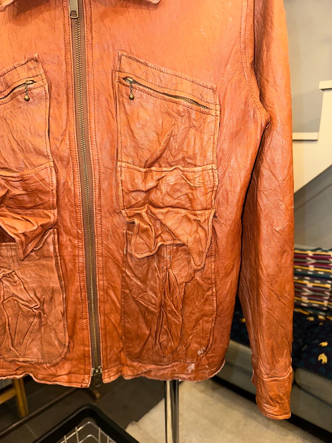 Slap shot multi pocket lambskin jacket 상품이미지6