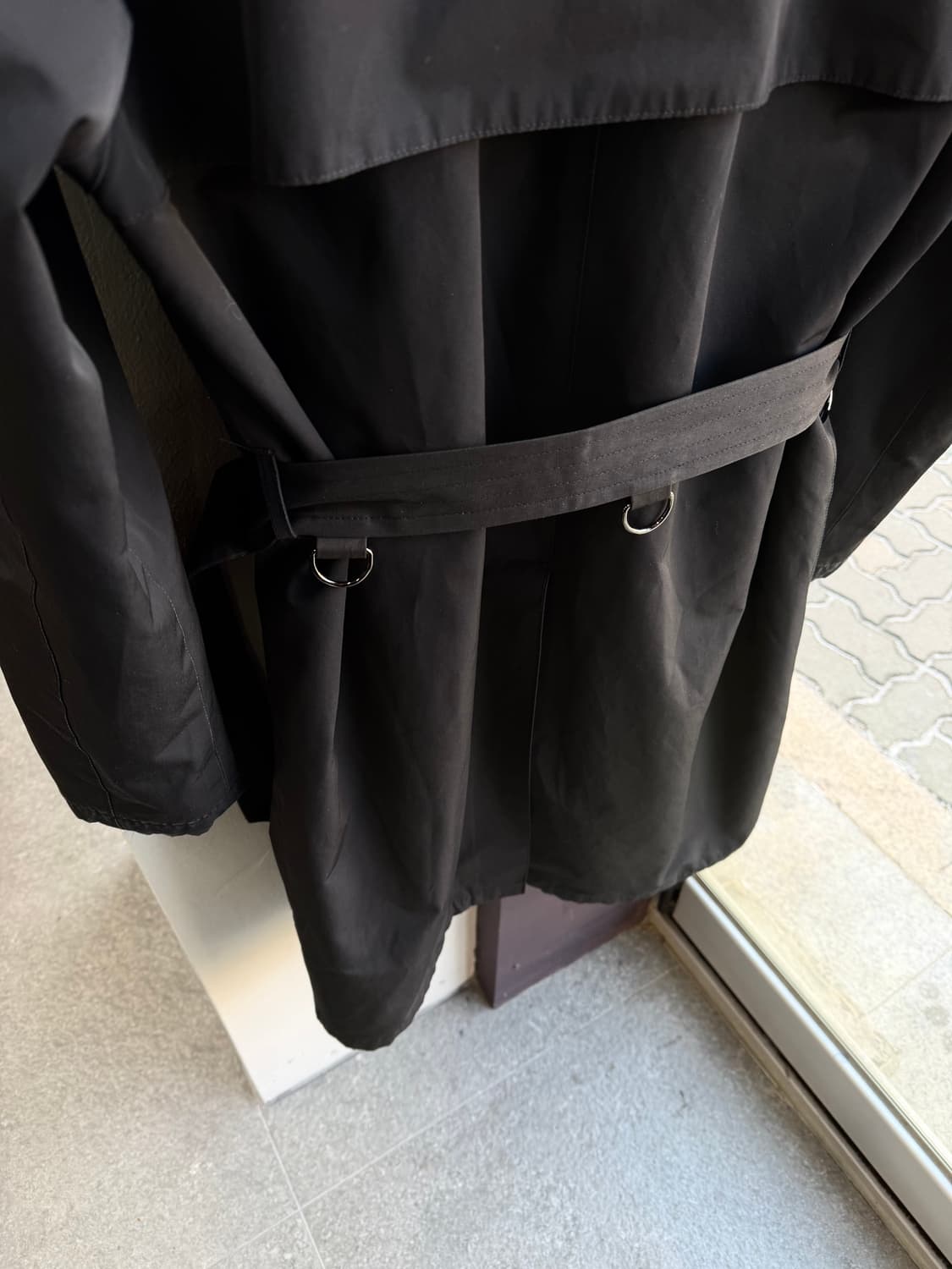 50/ 프라다 벨티드 시그니처 원단 트렌치 패딩코트 상품이미지9