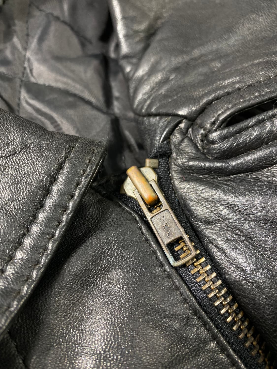 [XL] 90s Vintage 빈티지 멀티포켓 양가죽 레더 봄버자켓 상품이미지4