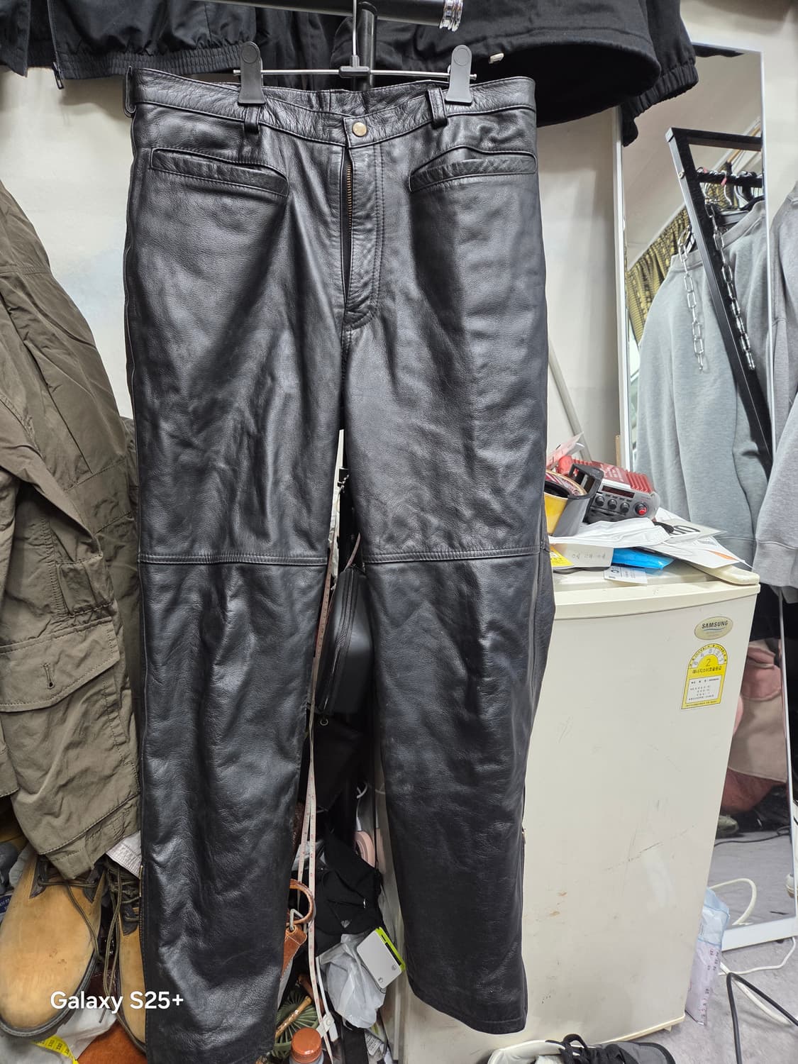 블랙  라이더용 가죽버지 상품이미지1