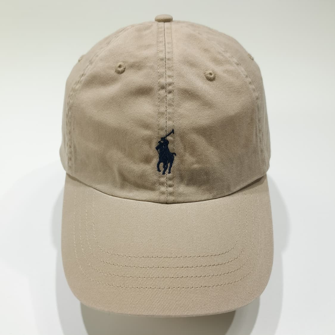 CL247 폴로 코튼 네이비포니 베이지 볼캡 모자 상품이미지3