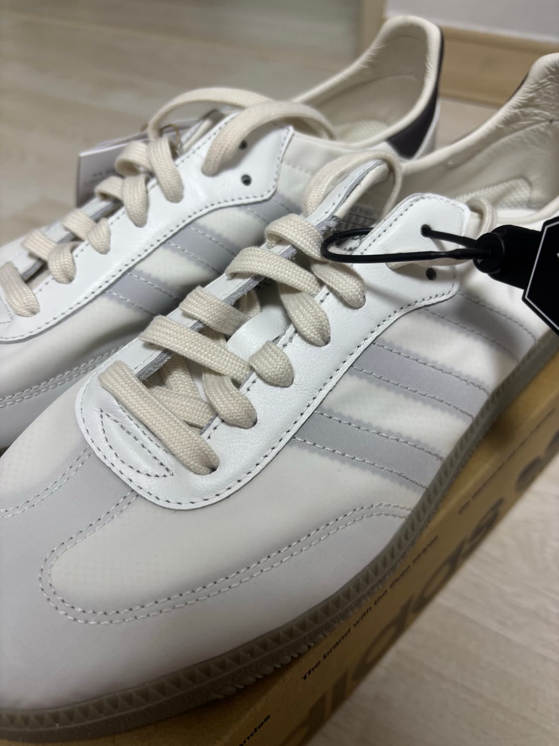 아디다스 삼바 데콘 코어 화이트 차콜 275 (새상품) 상품이미지3