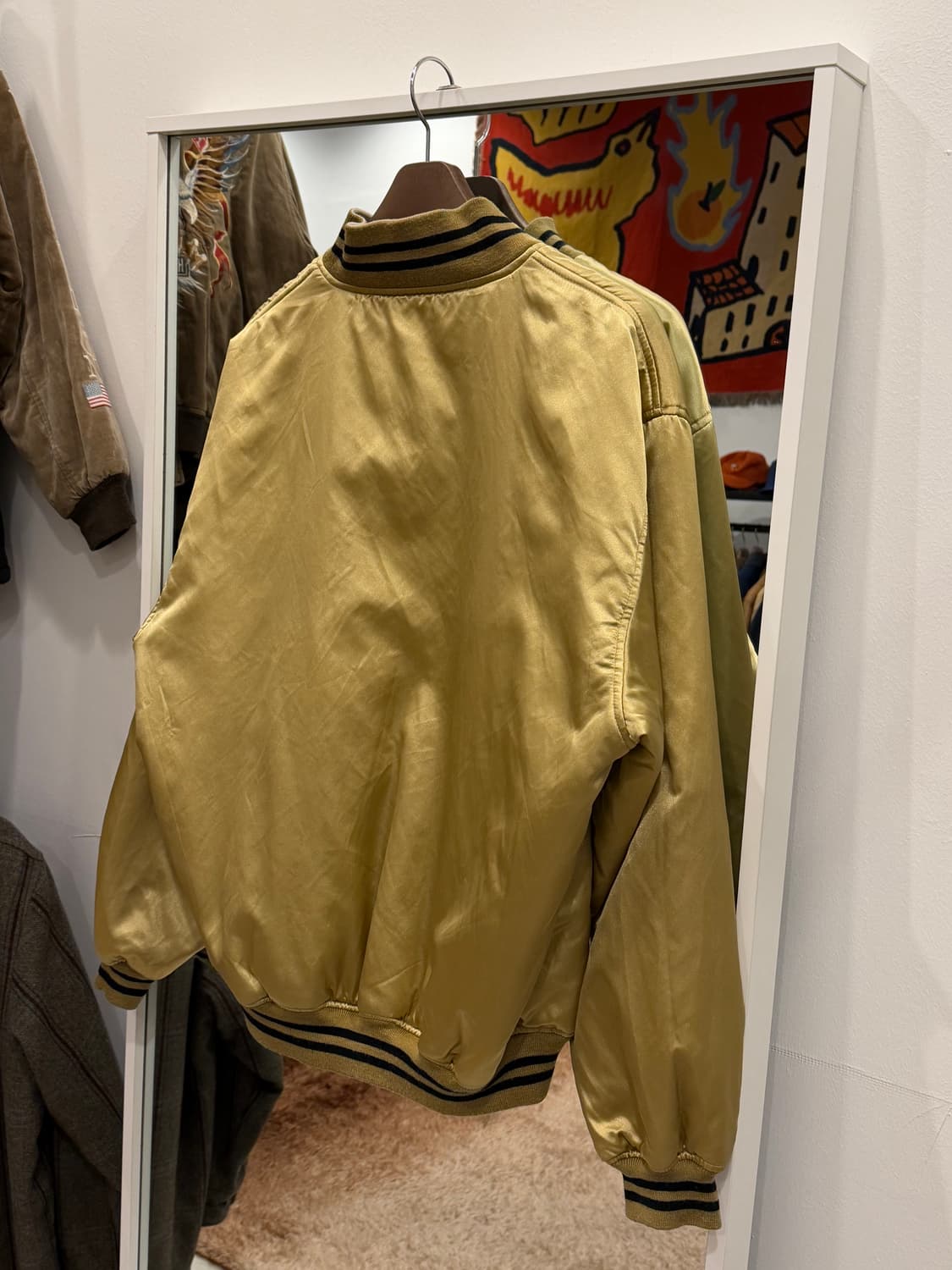 Vtg 빈티지 리버서블 스타디움 새틴 자켓 상품이미지8