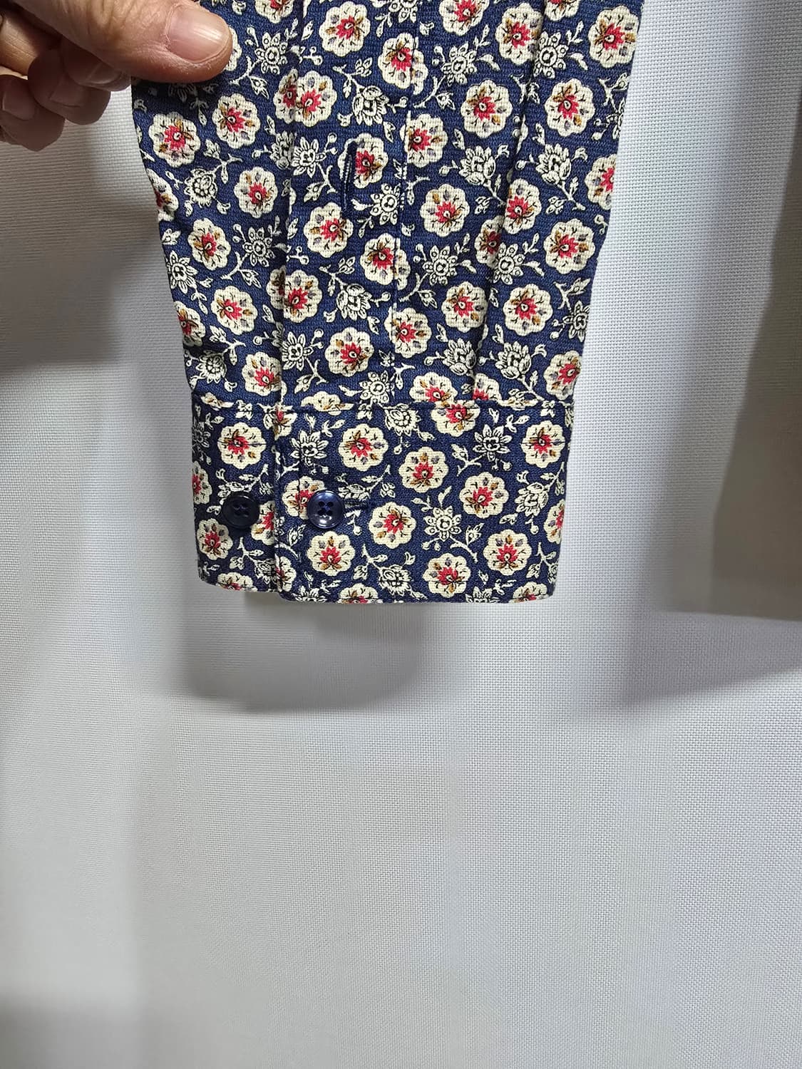 ST듀퐁 플라워 패턴 긴팔 셔츠 남방 상품이미지4