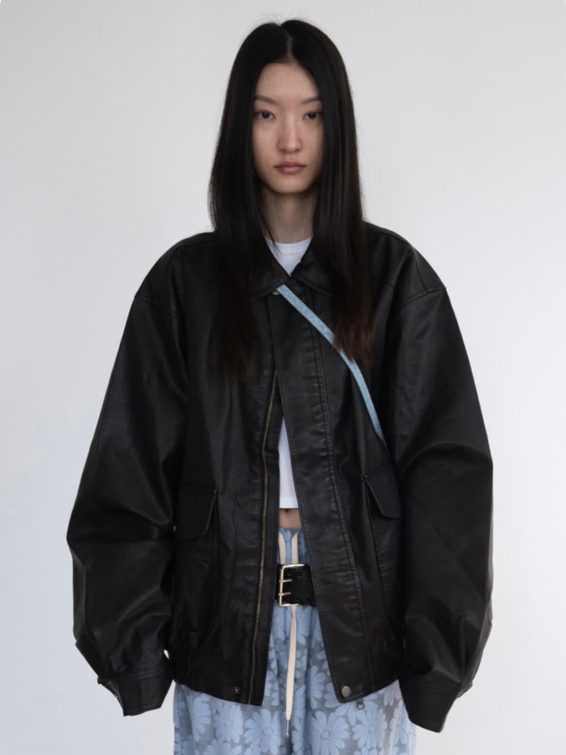 피키소사이어티 가죽자켓 봄버자켓 남여공용 상품이미지2