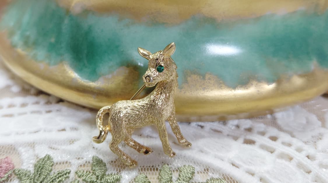 Vintage lisner사의 당나귀 브로치 상품이미지2