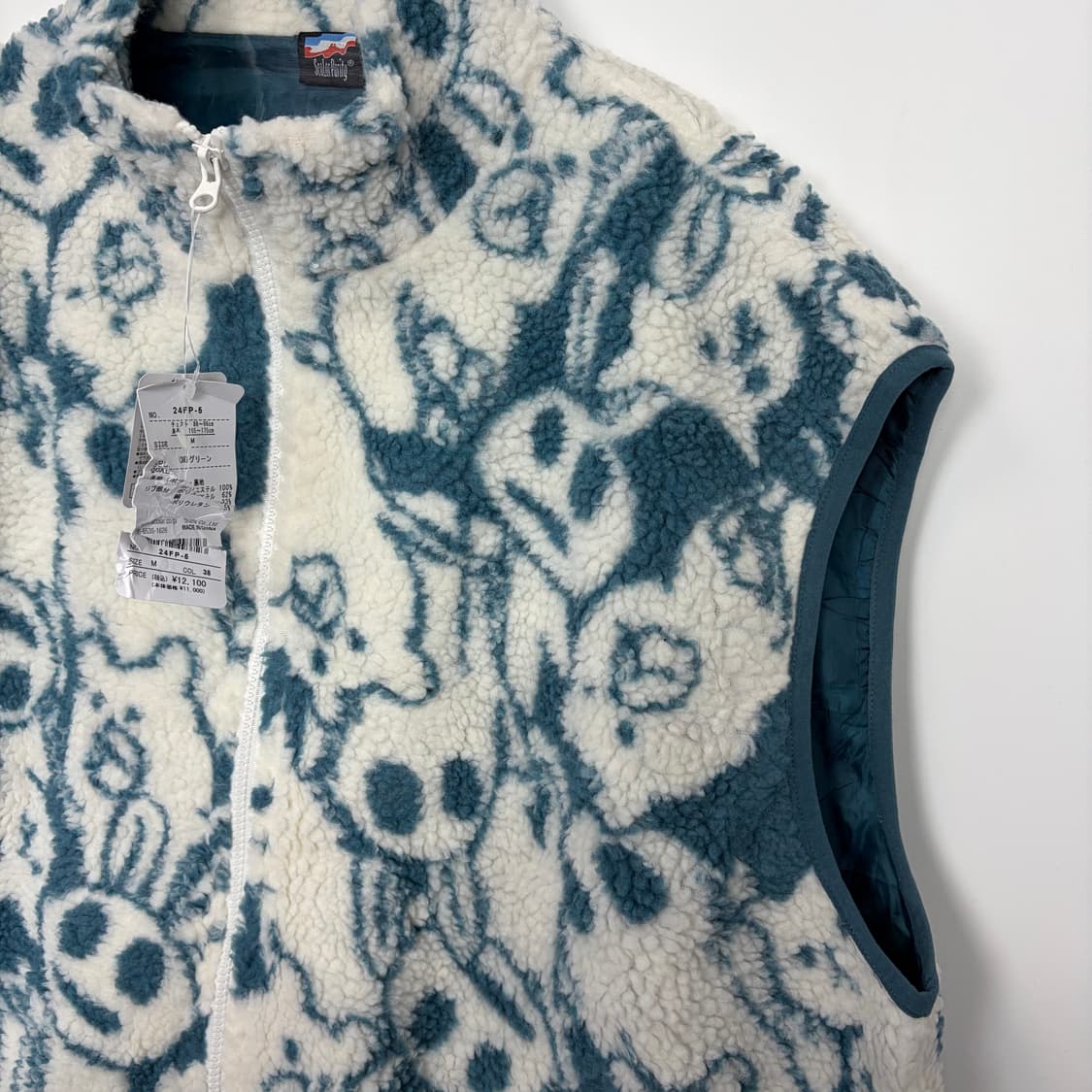 데드스탁 빈티지 패턴 플리스 후리스 베스트 조끼 상품이미지4