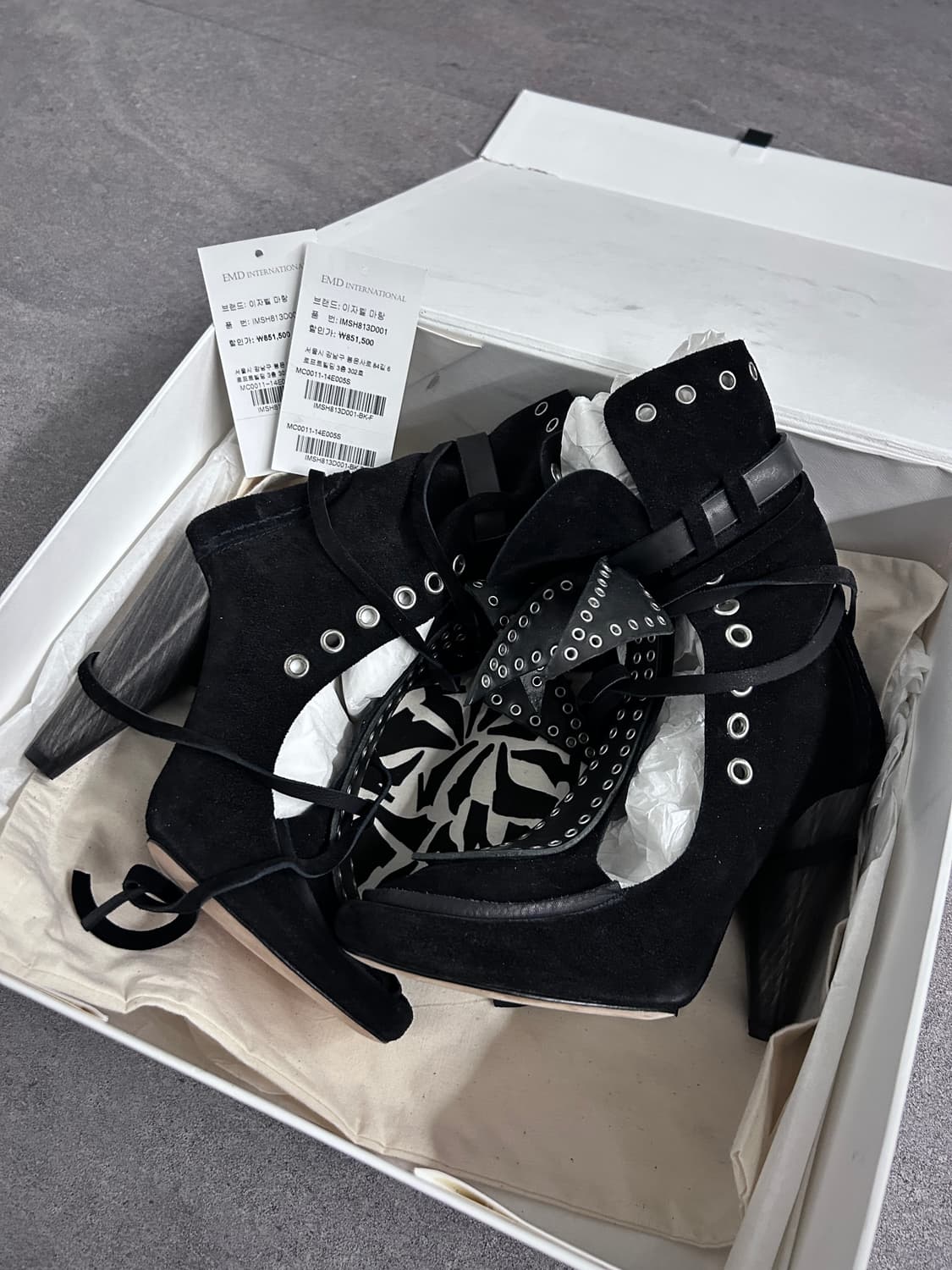 이자벨마랑 쇼피스 밀라 스웨이드 보우 타이 부츠 상품이미지3