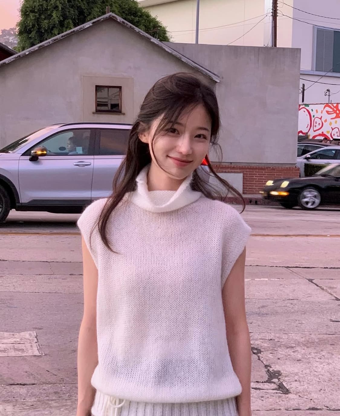 윤슬샵, 에어 터틀넥 베스트, 아이보리 상품이미지4