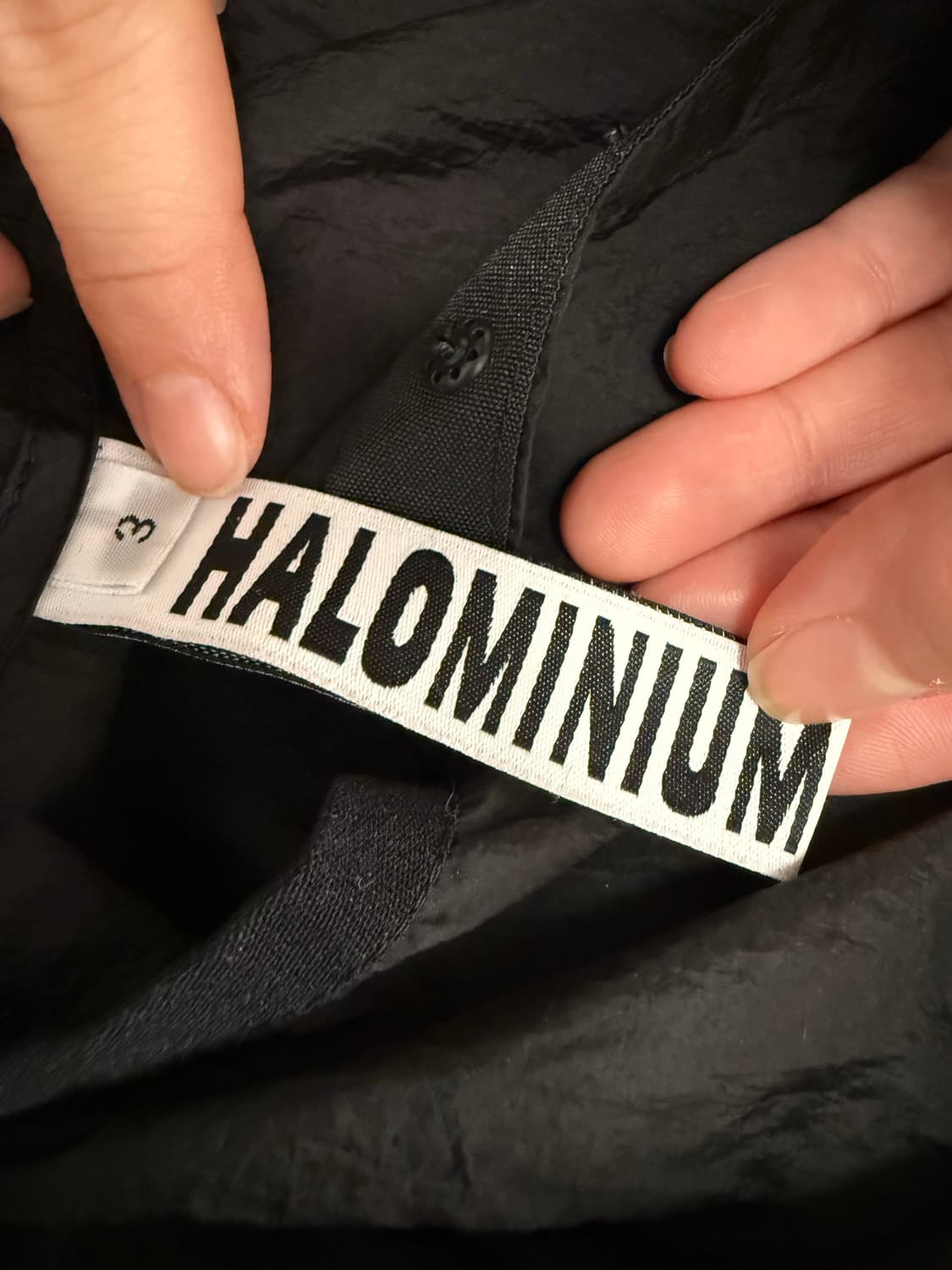 HALOMINIUM 블랙 바람막이 사이즈 3 상품이미지1