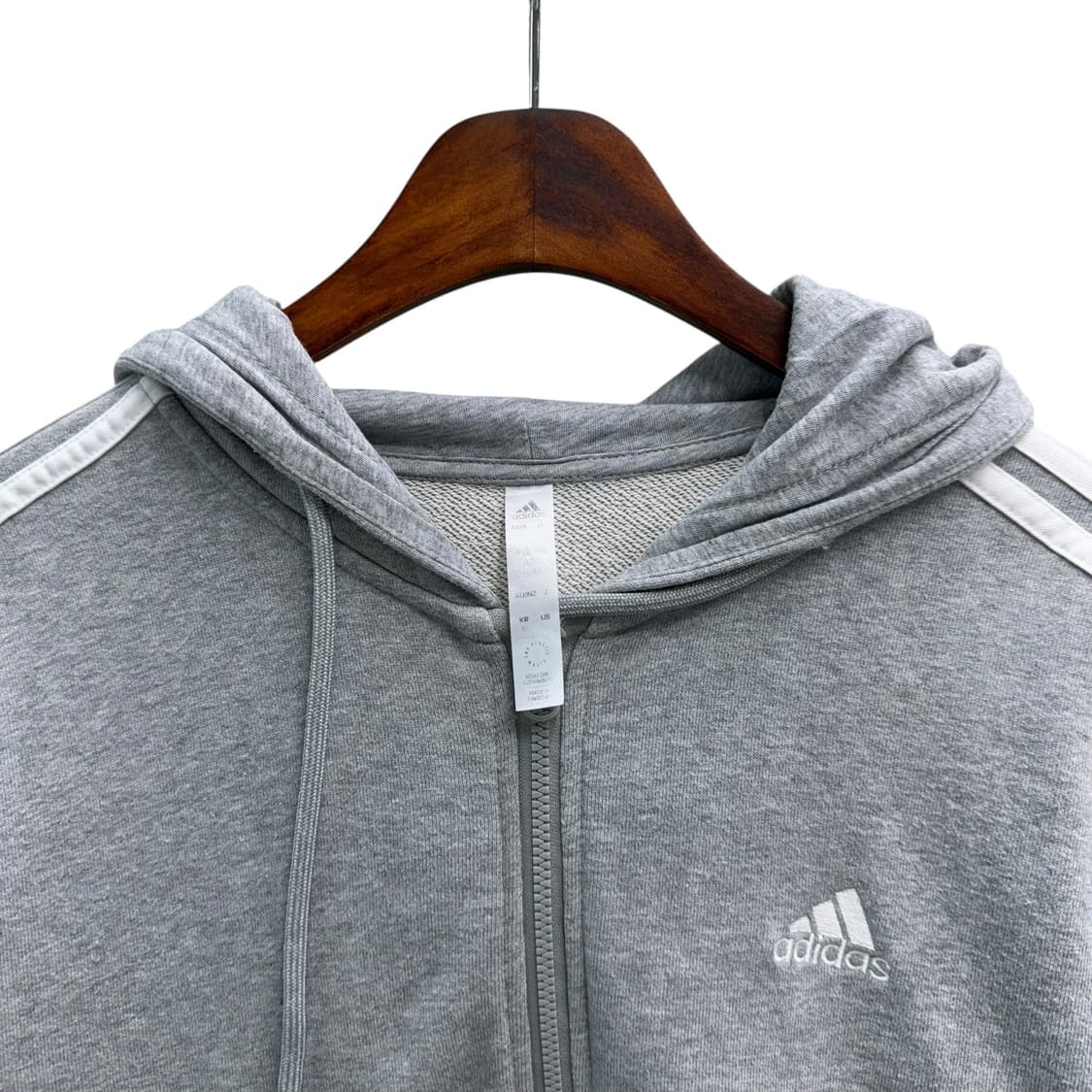 [L] 아디다스 그레이 후드집업 상품이미지5