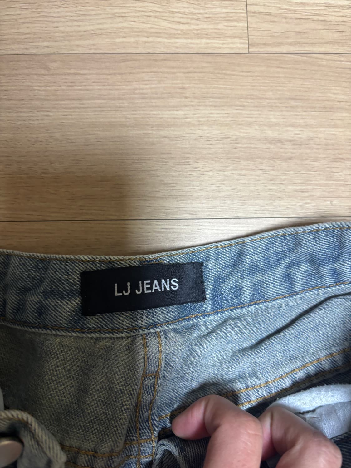 엄청 와이드한 연청 데님팬츠 m사이즈 상품이미지2