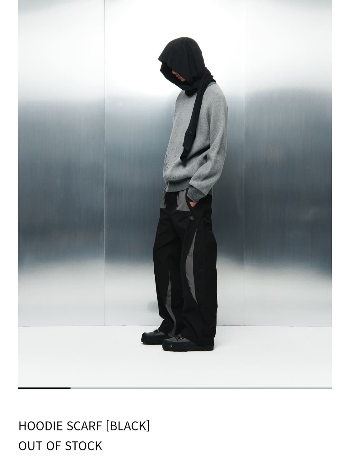 산산기어 후드스카프 블랙 상품이미지2