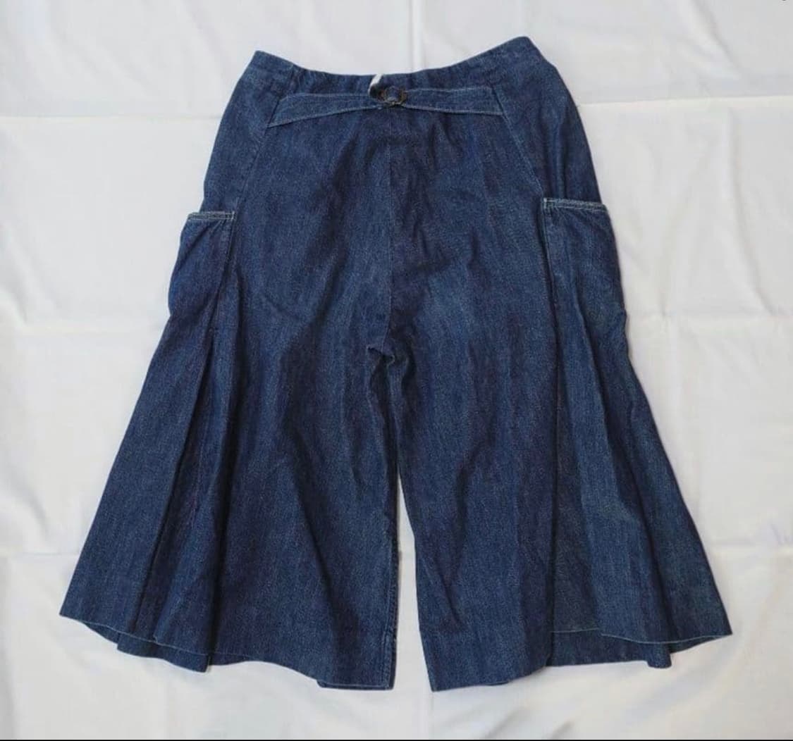 캐피탈 데님 가우초 팬츠 상품이미지2