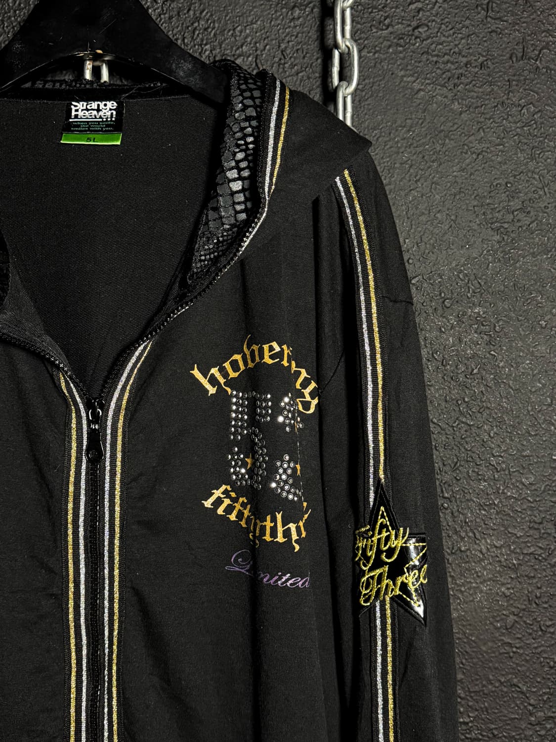 Strange Heaven – Studded Line Hoodie Jac 상품이미지3