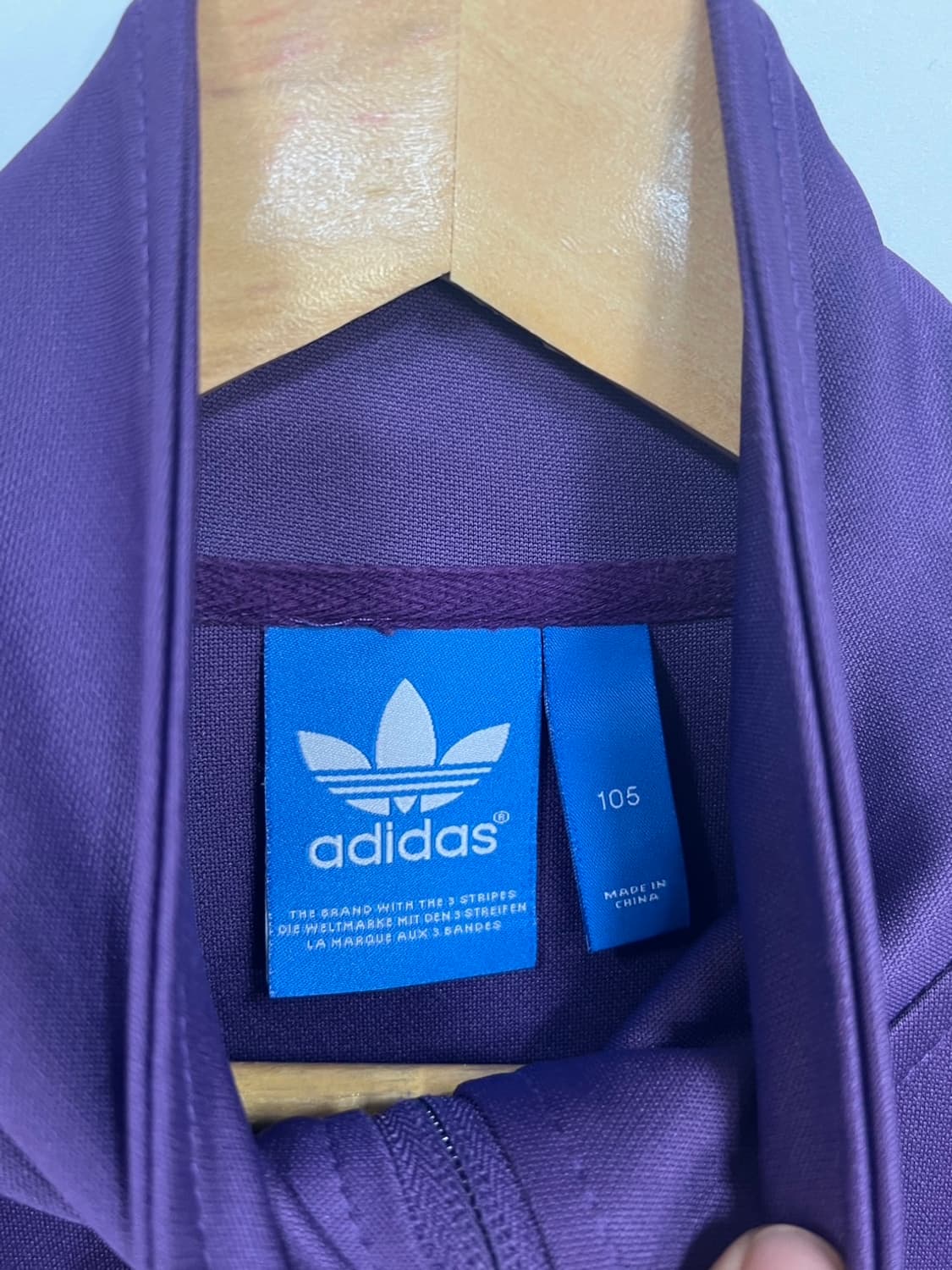 아디다스 3스트립 파이어버드 퍼플 트랙 져지  상품이미지5