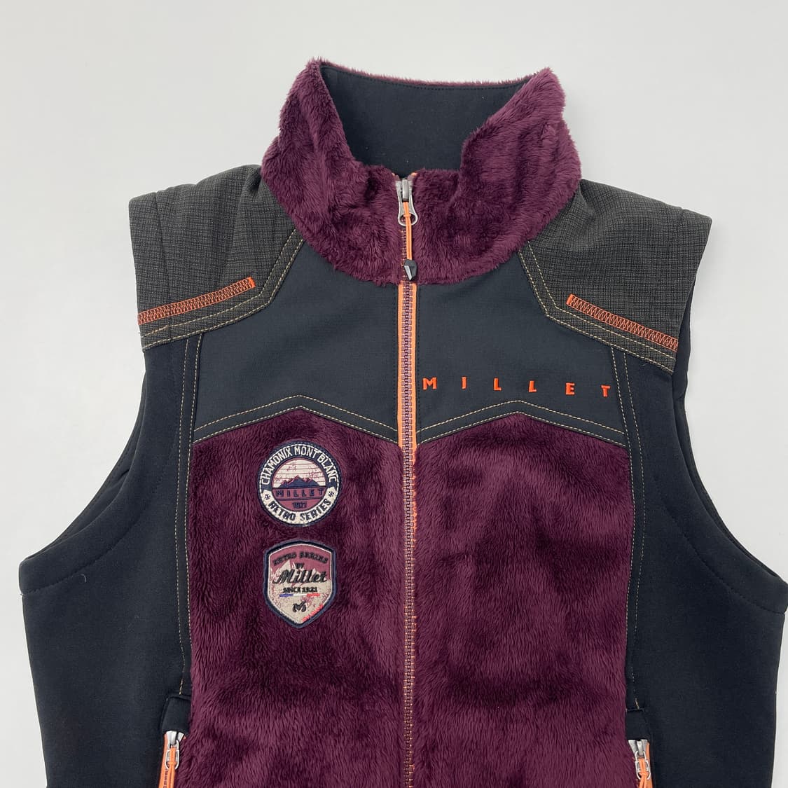 [중고] 밀레 여성 퍼 베스트 조끼 퍼플 95 상품이미지3