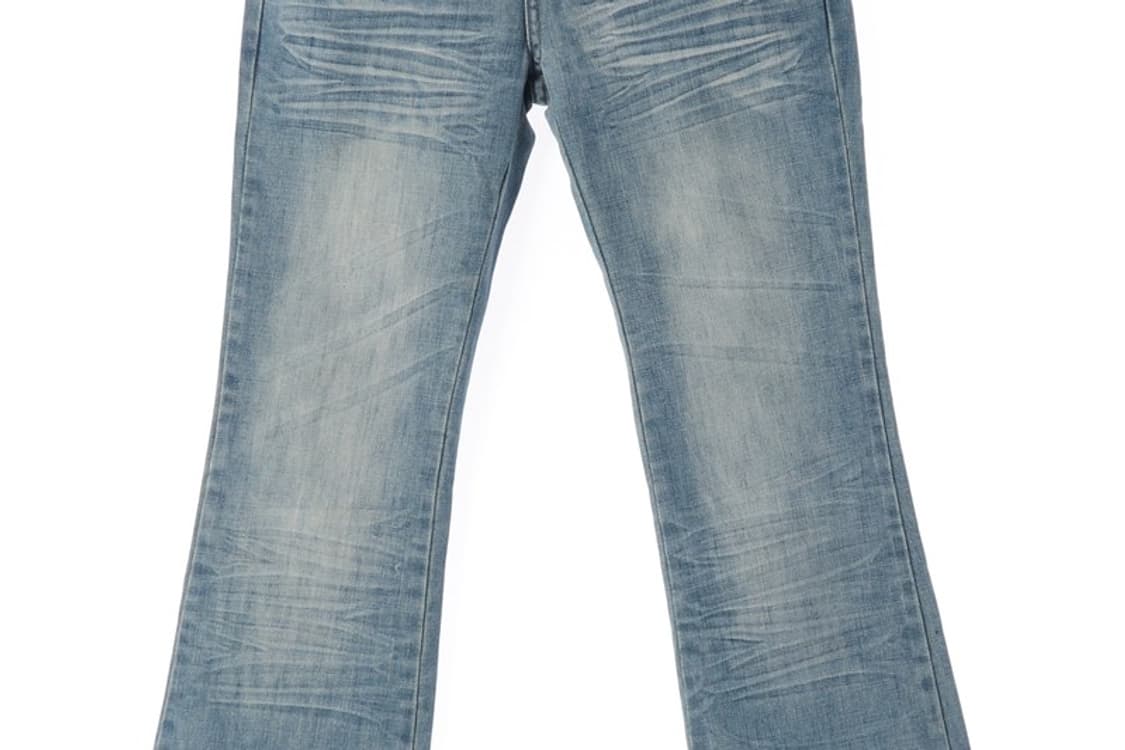 세카이걸 자수 체인 디테일 워싱 부츠컷 데님 29 상품이미지4