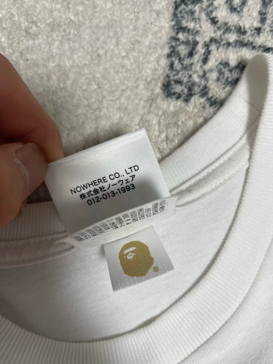 베이프 컬리지 롱슬리브(S) 상품이미지4