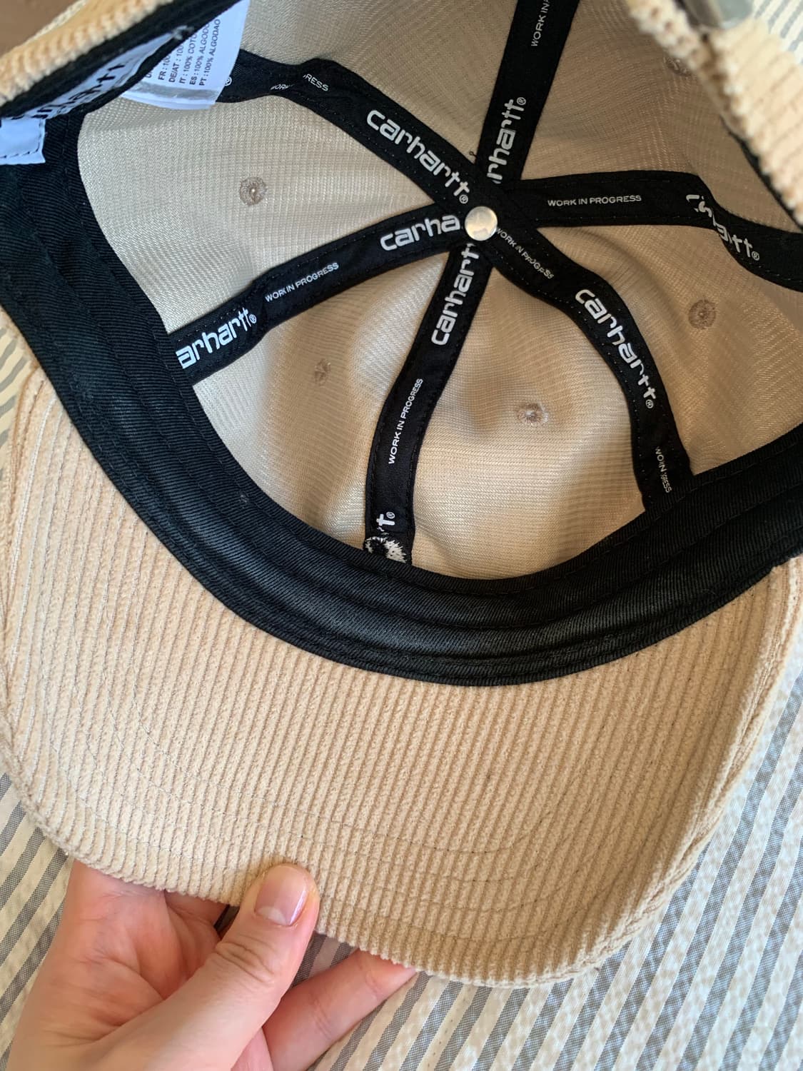 Carhartt 칼하트 코듀로이 캡 상품이미지2