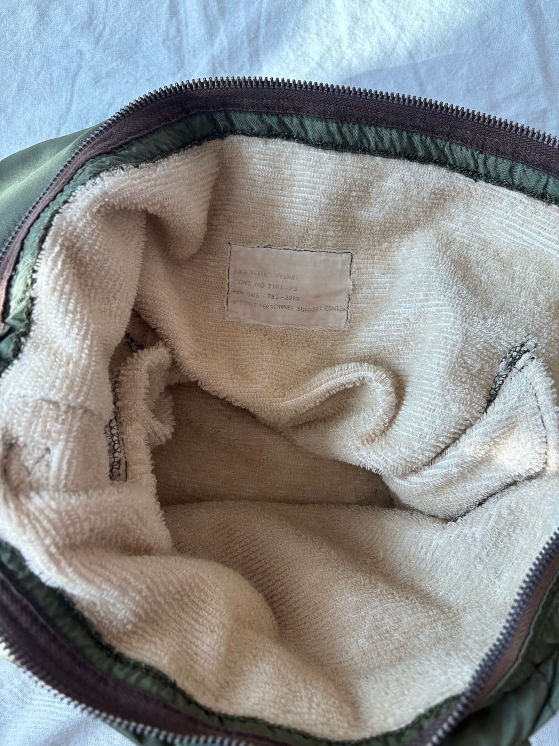 70s 헬멧백 타올 내피 상품이미지6