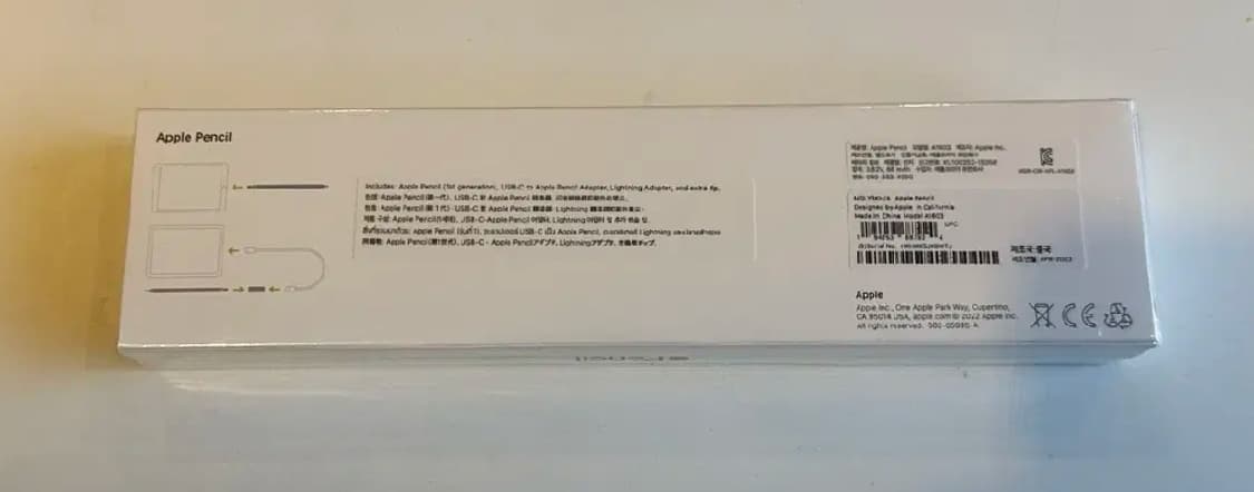 애플 펜슬 1세대 USB-C 어댑터 포함(미개봉, 새제품) 상품이미지3