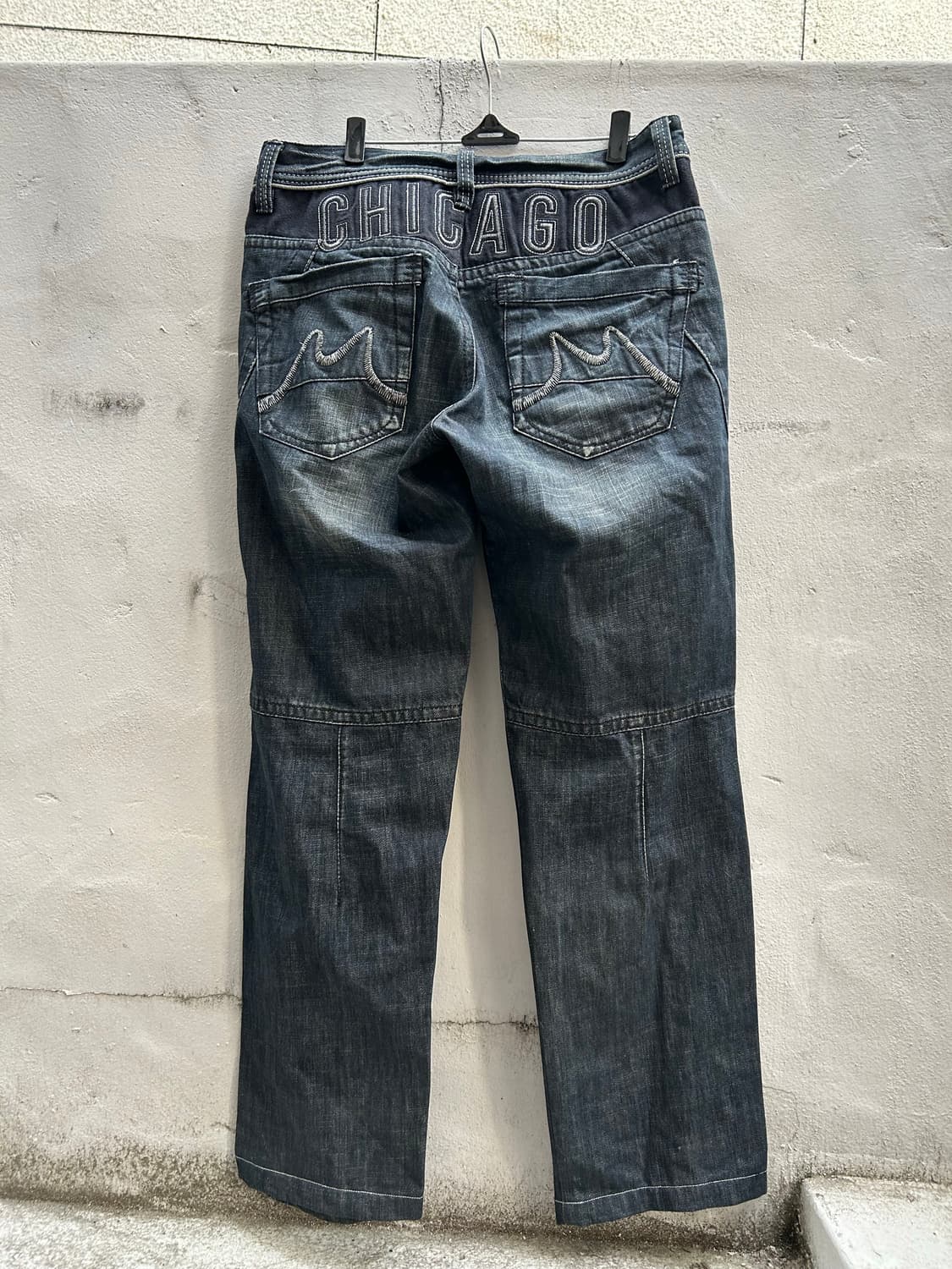 2000s Vtg Y2K 자수 디테일 팬츠 상품이미지4