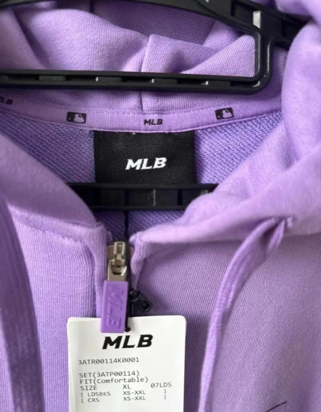 MLB LA 다저스 퍼플 기모 후드집업 남여공용 상품이미지6