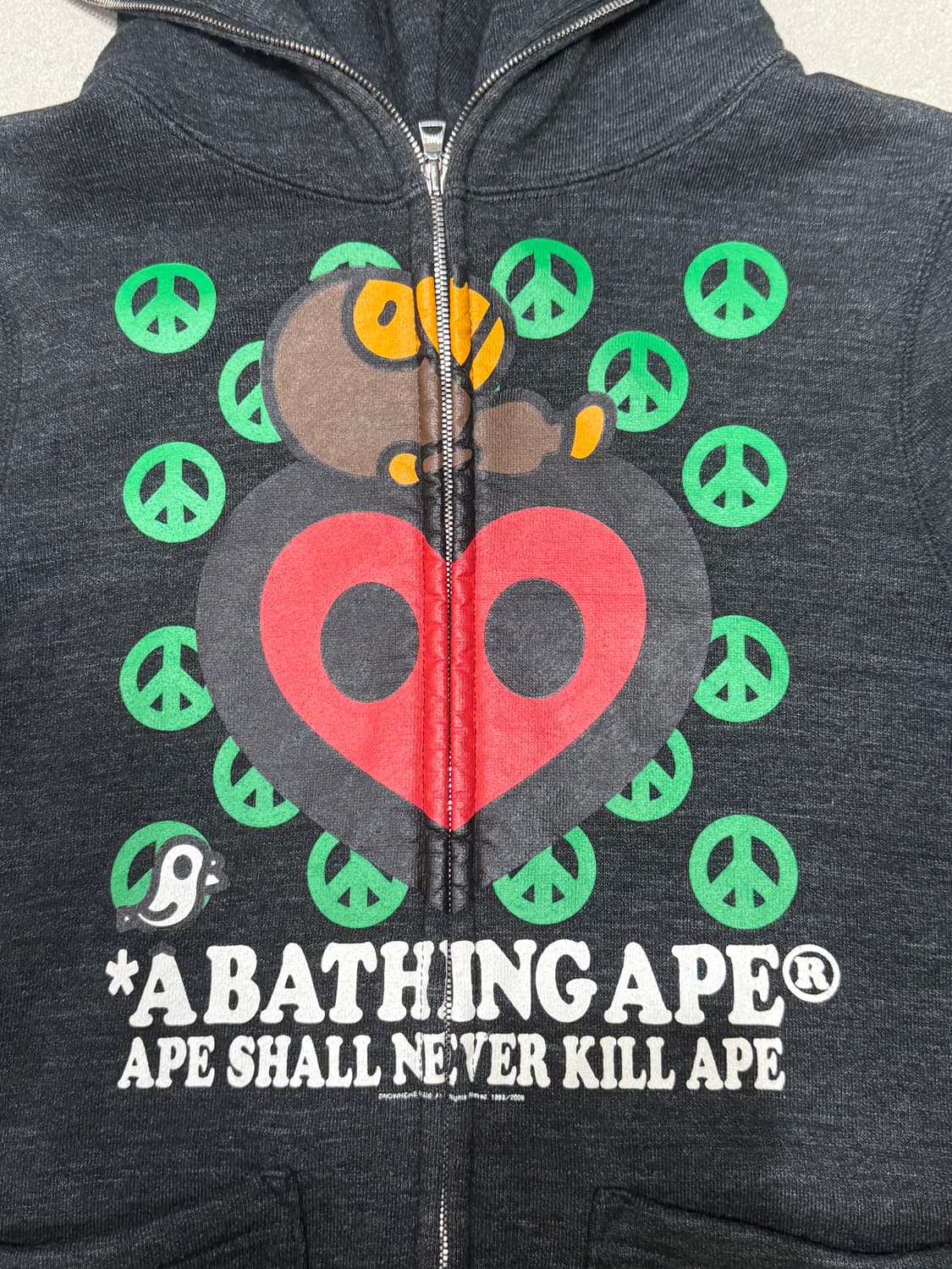 2008 니고 시절 진짜 베이프 베이비 마일로 후드 집업 자켓 상품이미지2