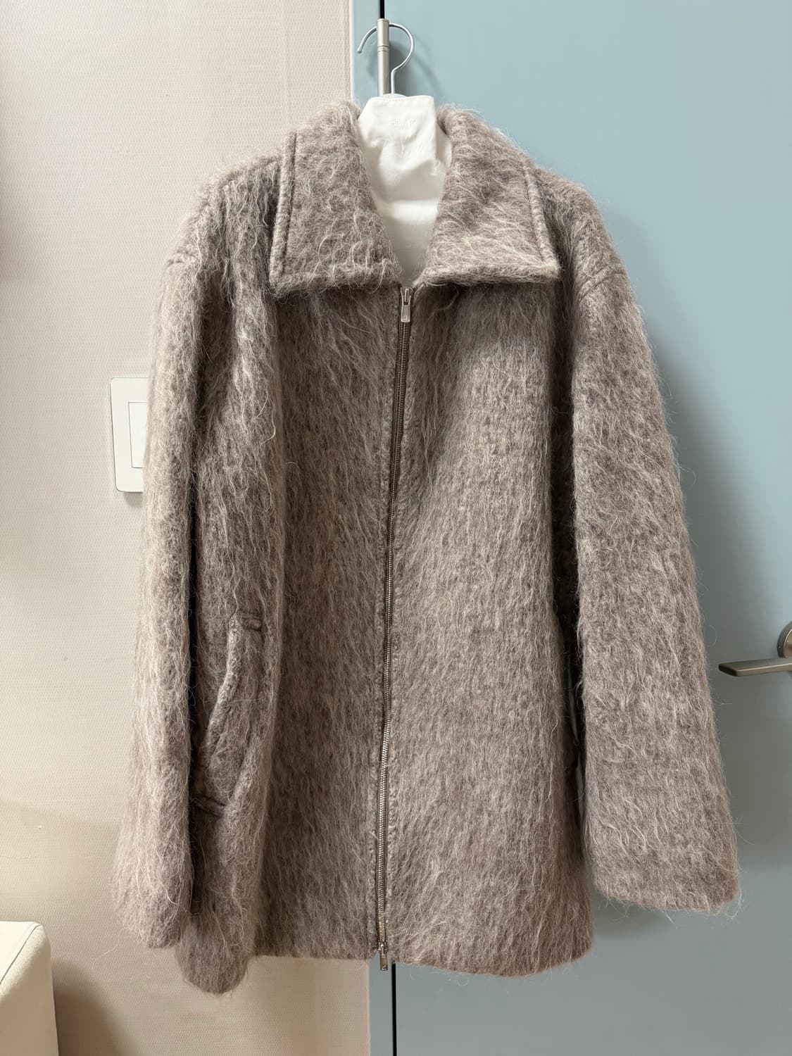 티크 Teak wool boucle zipup coat 상품이미지5