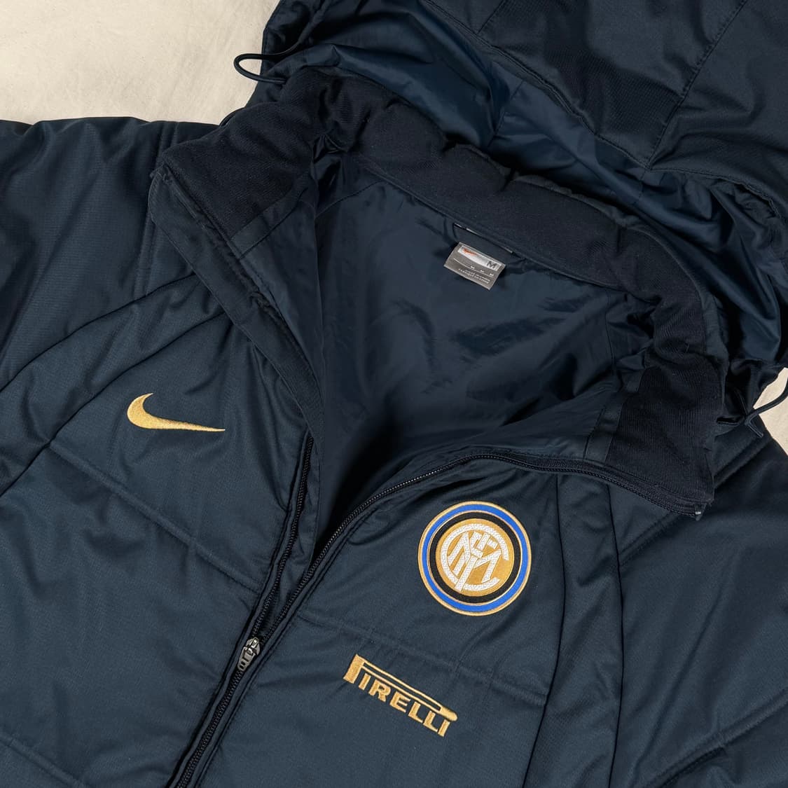 08-09 나이키 인터밀란 축구 패딩 벤치 코트 상품이미지2