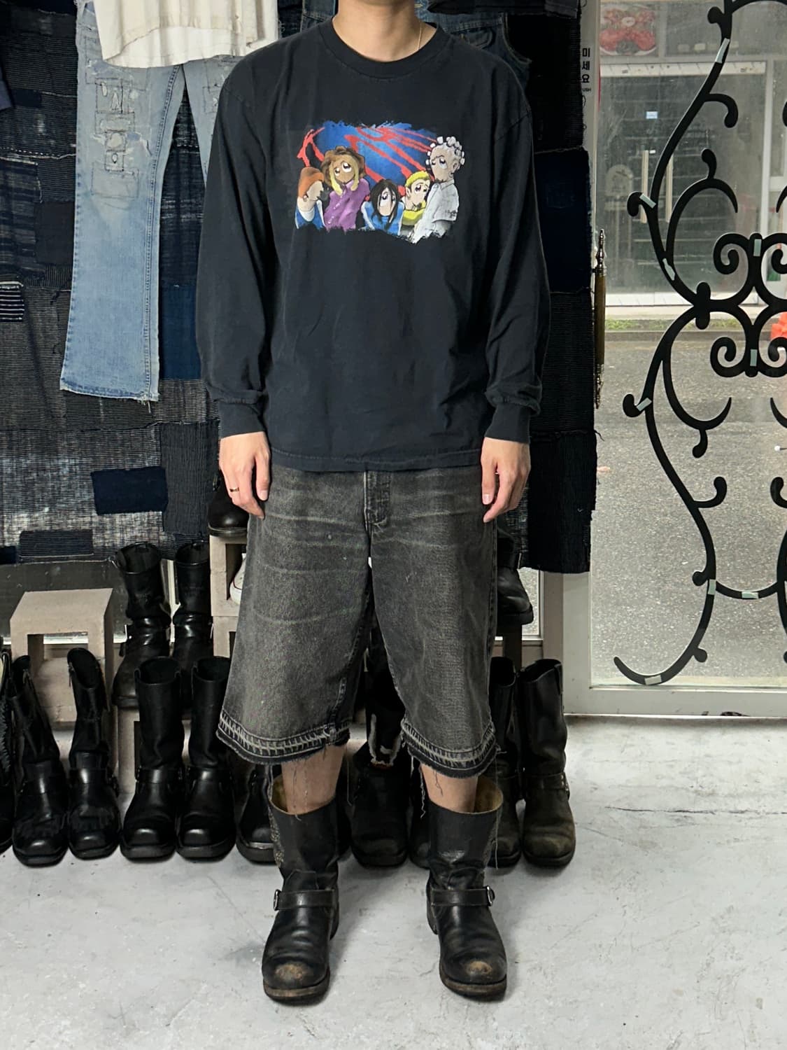 00‘s OG 콘 롱슬리브 티셔츠 빈티지 밴드티 밴드 티셔츠 자이언트 택 상품이미지2
