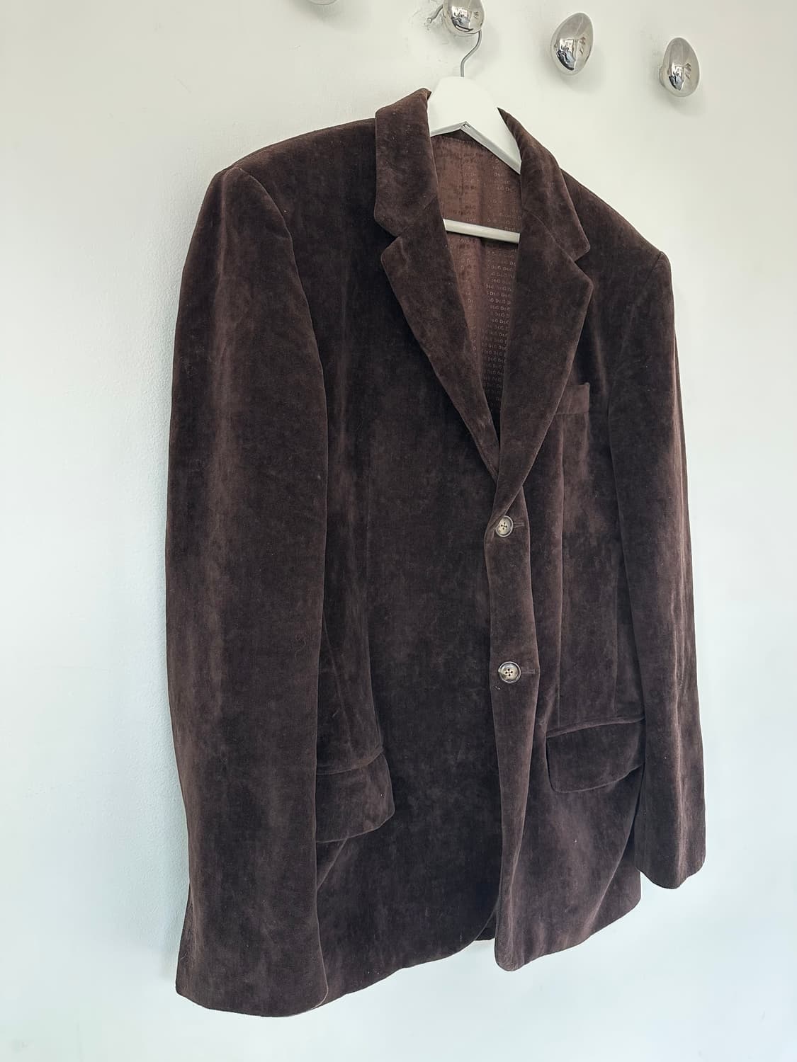돌체앤가바나 2000s 벨벳 브라운 블레이저 상품이미지4