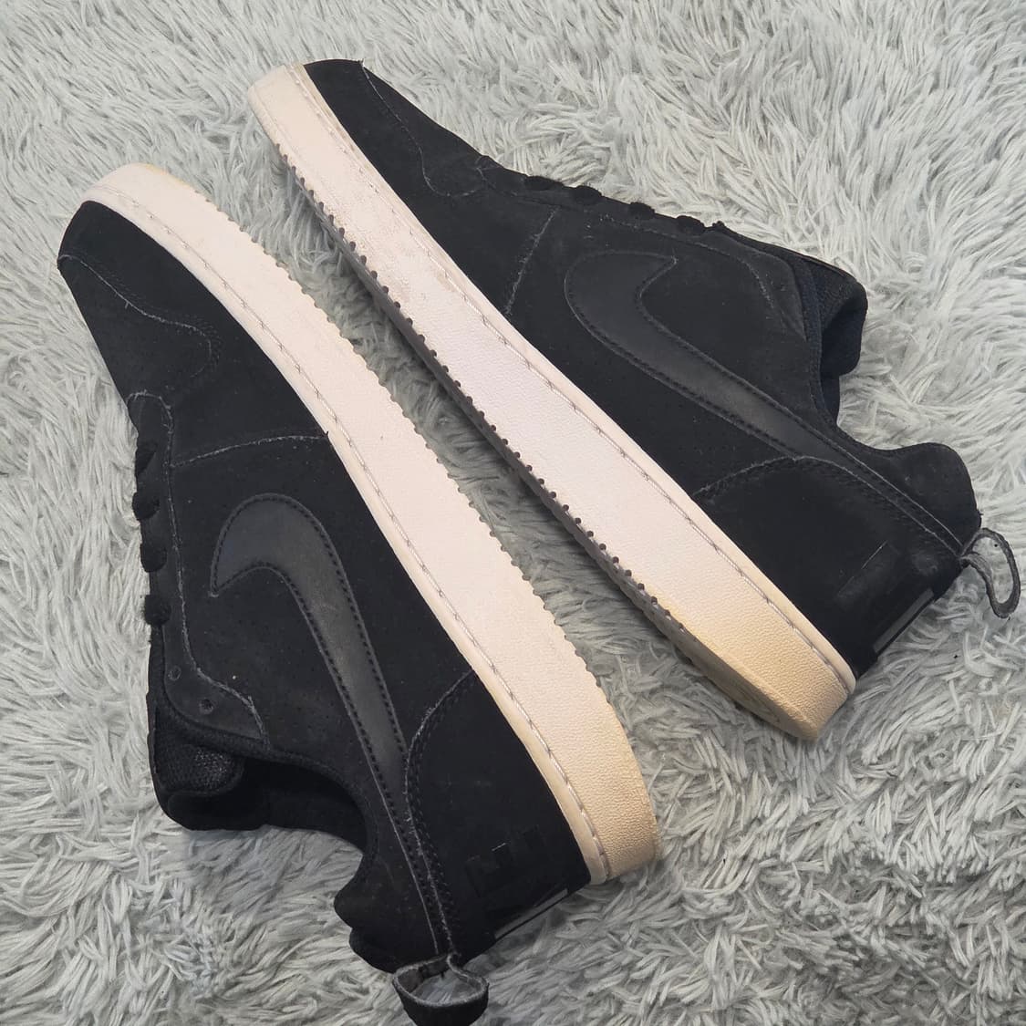 7w-16:나이키 코트 보로우 로우 블랙 스웨이드 26.5cm 상품이미지8