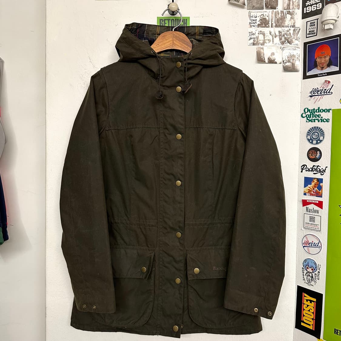 바버 더람 왁스자켓 ‘올리브’ 상품이미지1