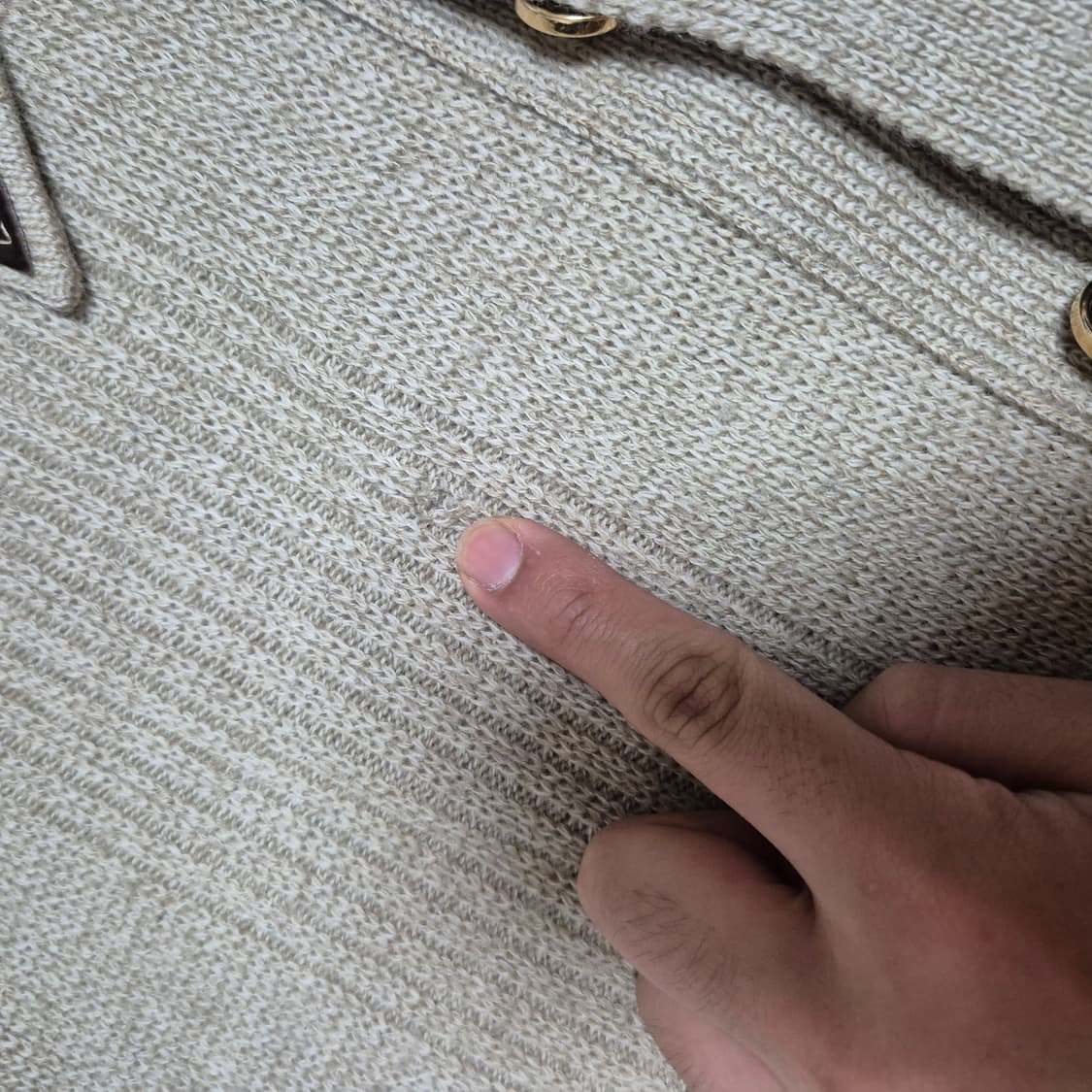 60-70's Made In Canada pure wool 퓨어울 가디건 상품이미지3