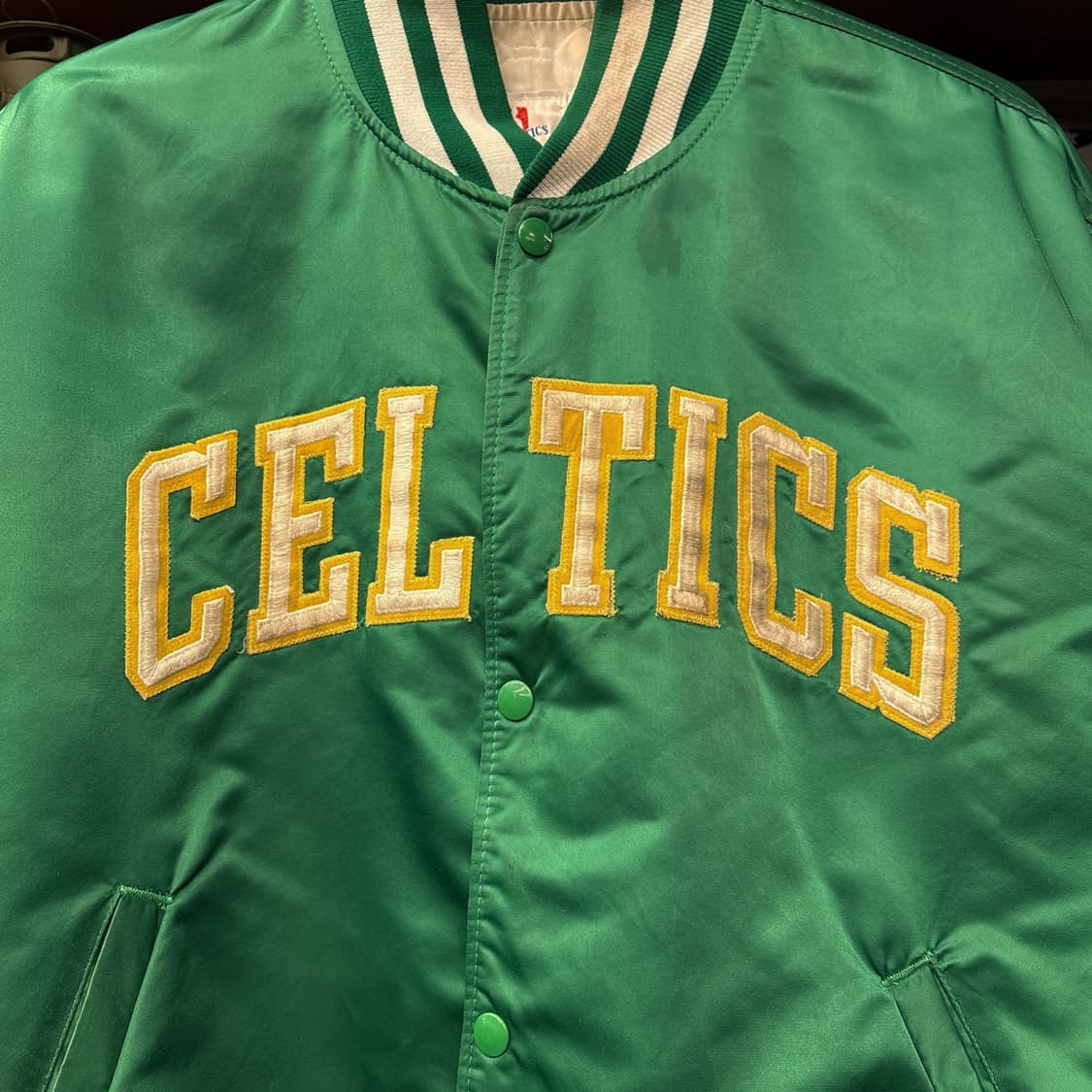 80~90s 스타터 NBA 보스턴 셀틱스 클럽크루 바시티 자켓 N778 상품이미지5