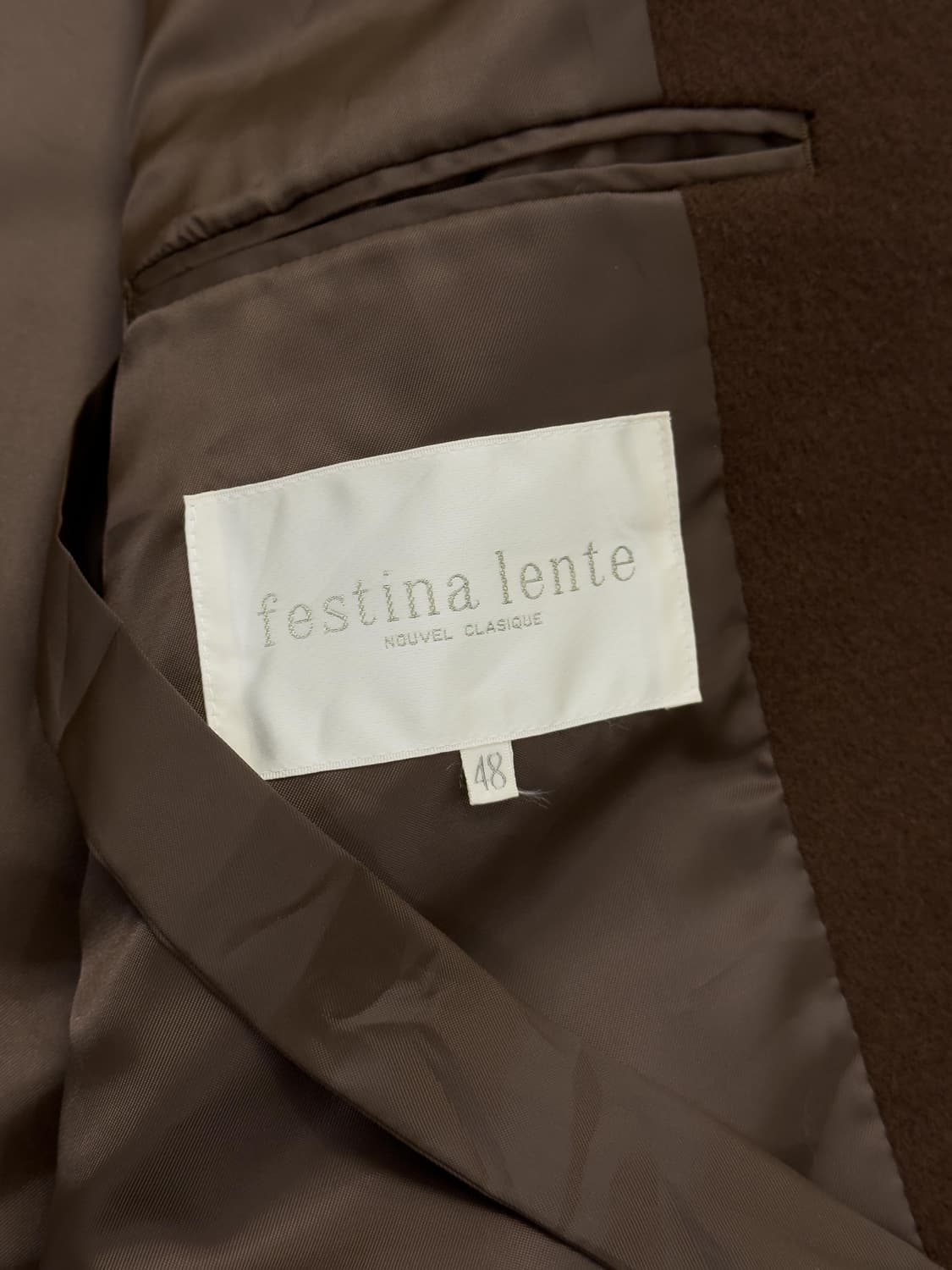 캐시미어 더블 코트 상품이미지7