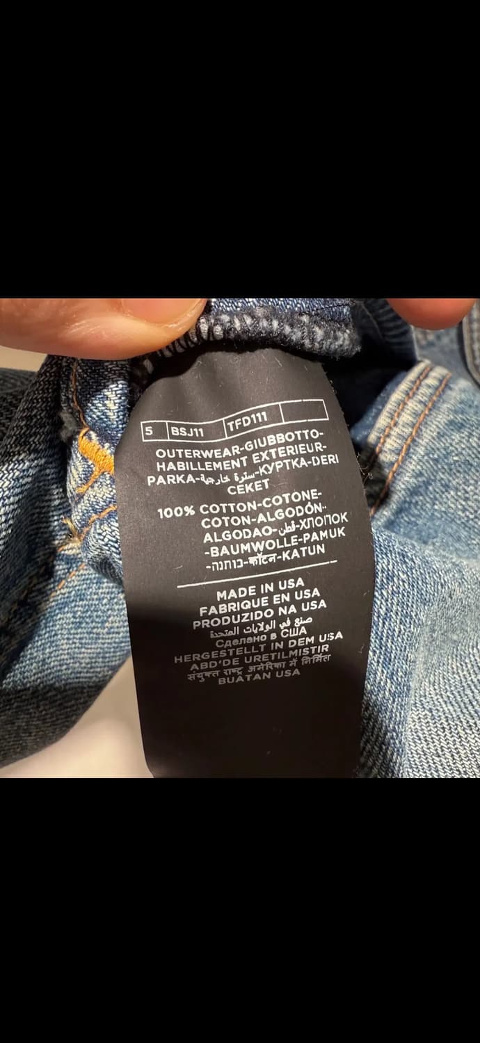 L / 톰포드 워시드 데님 트러커 청자켓 상품이미지6